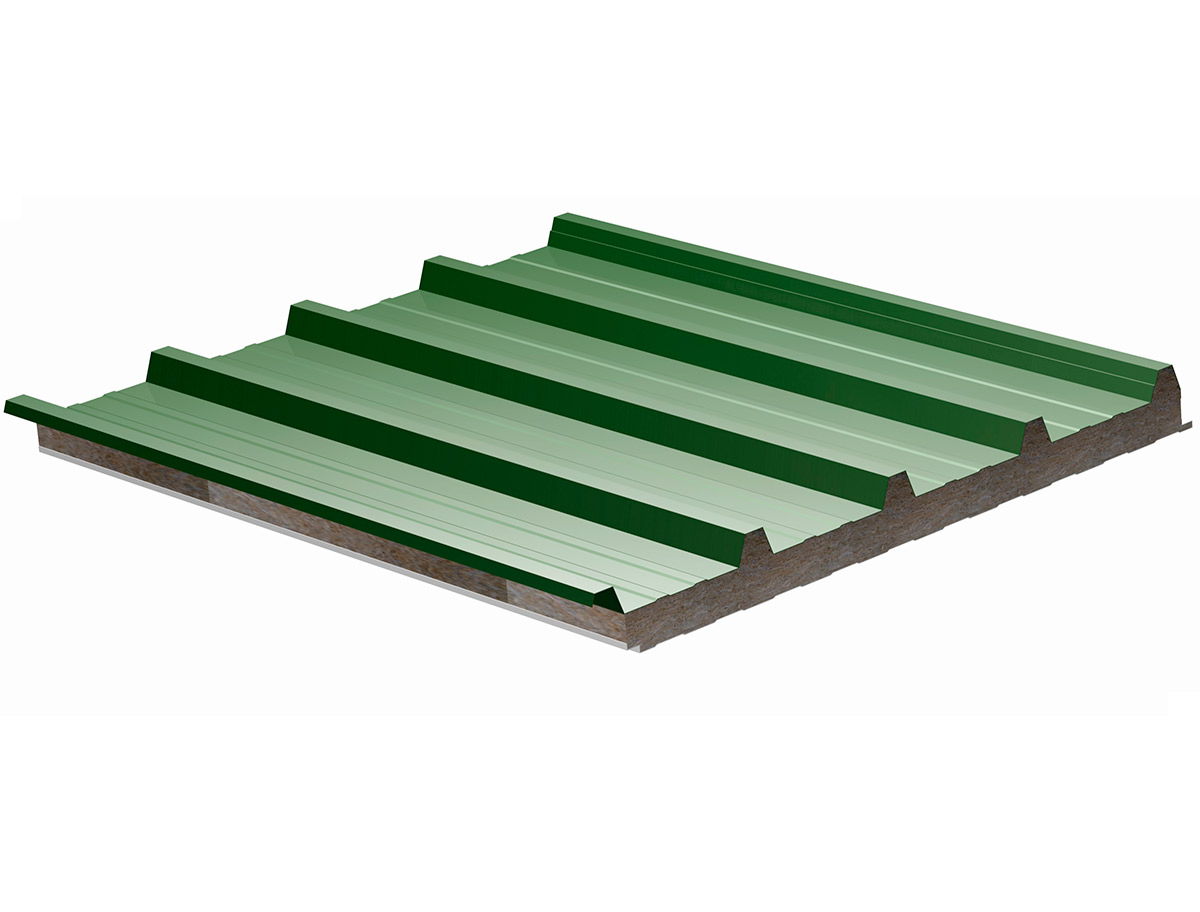 Roof Panel Rock Wool 5 Ribs